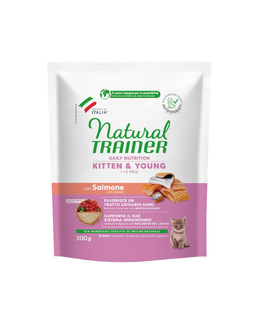 Natural Trainer - Kitten Mantenimento - Salmone 300gr