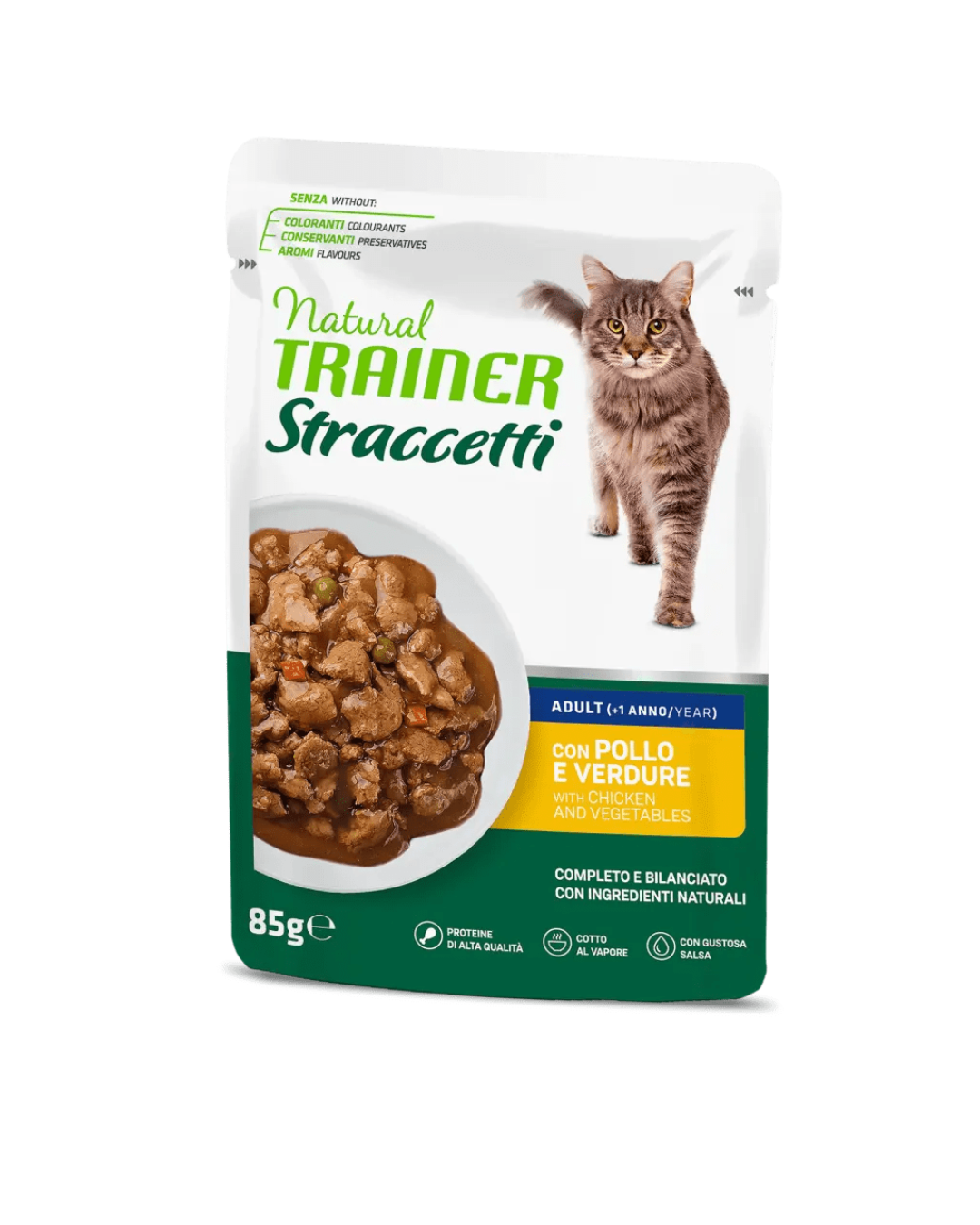 Natural Trainer - Straccetti in Salsa per Gatti - Pollo 85gr