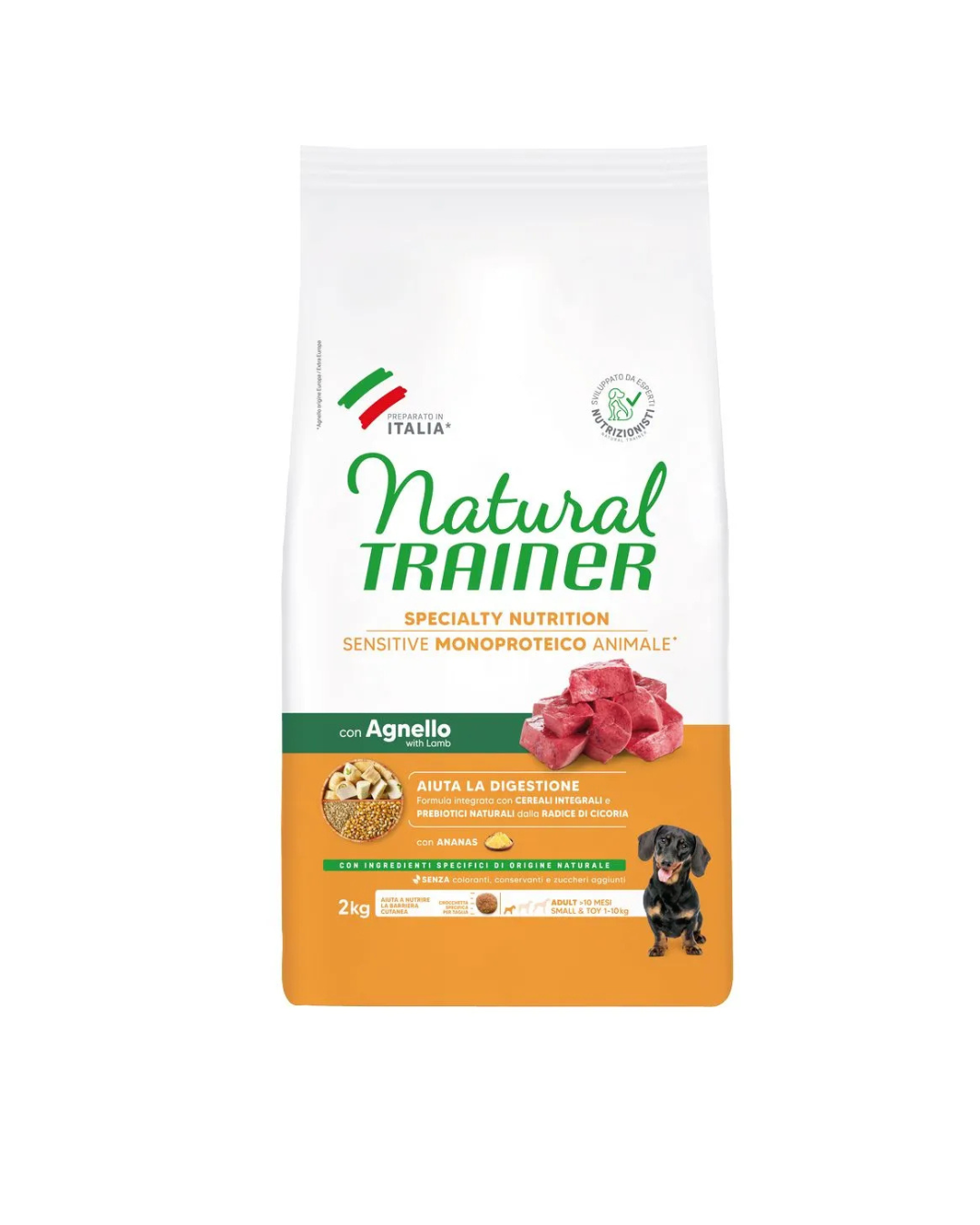 Natural Trainer Sensitive No Glutien - Adult Mini - Agnello 2kg