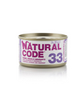Natural code 33 - Straccetti per gatti - Tonno, Orata e Mela in Jelly - 85 gr - Rufee