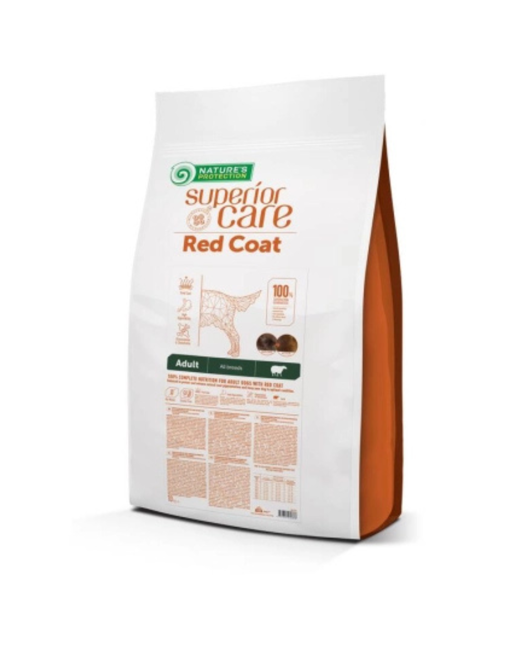 Nature's Protection - Superior Care Red Coat Dog Grain Free - Adult Small Breed - Agnello 10kg