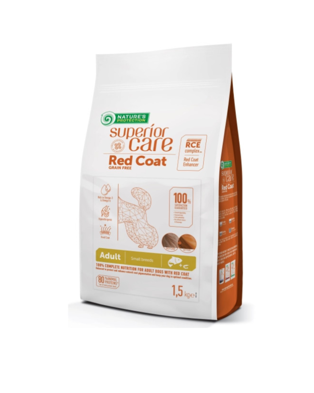 Nature's Protection - Superior Care Red Coat Dog Grain Free - Adult Small Breed - Salmone 10kg