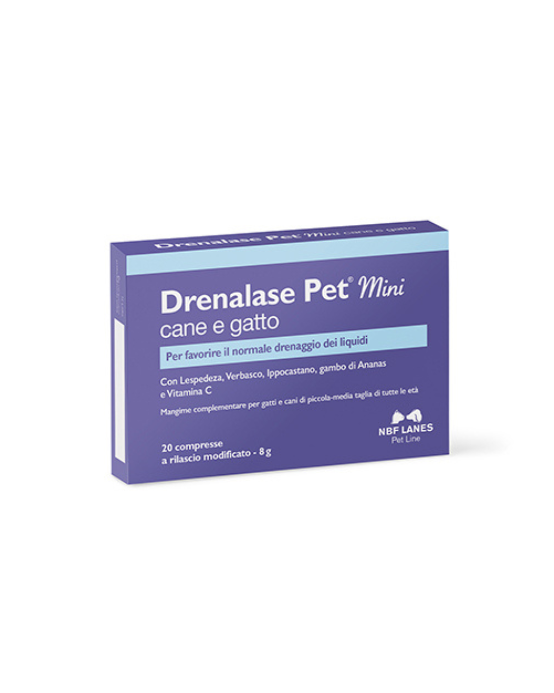 Nbf Lanes - Dranalase Pet Mini Dog and Cat - 20 Tablets 