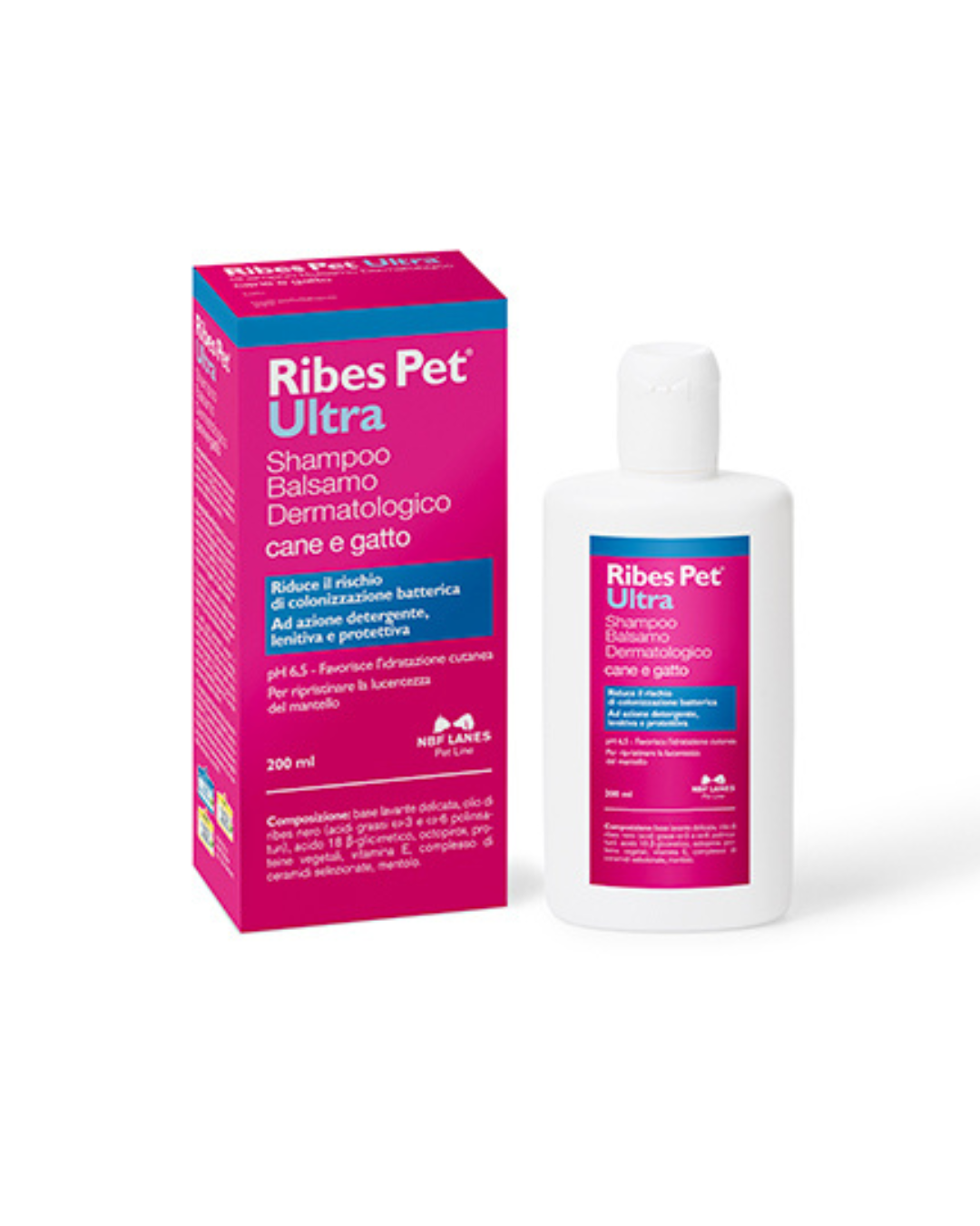 Nbf Lanes - Ribes Pet Ultra Shampoo Conditioner Dog and Cat - 200 ml 