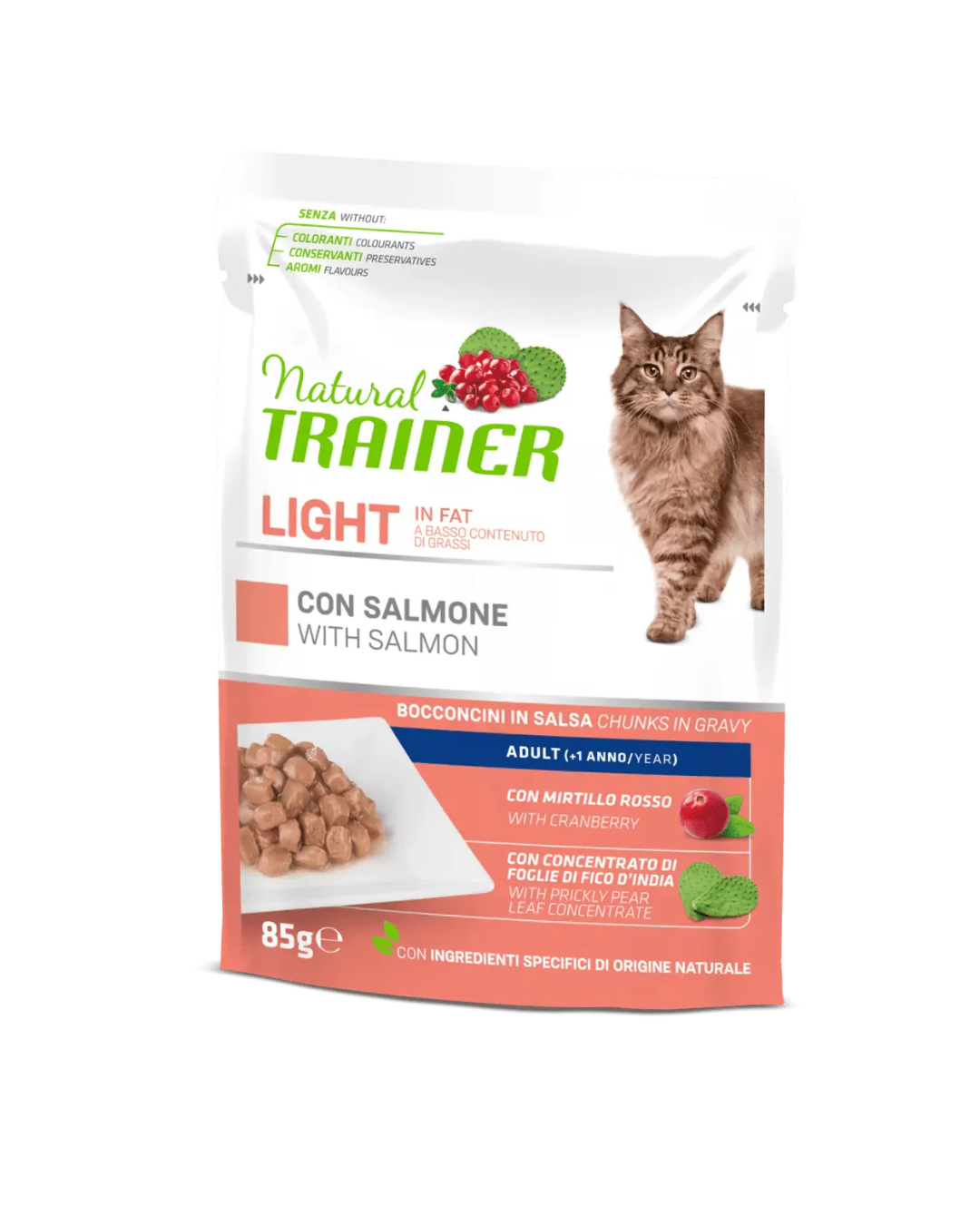 Natural Trainer - Gatto Adult Light - Salmone 85gr