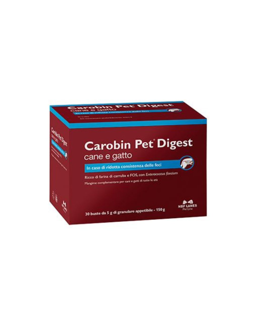 Nbf Lanes - Carobin Pet Digest Granules - Pack of 30 Sachets - for Dogs and Cats