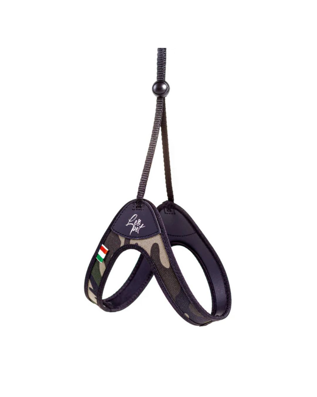 LeoPet - Pettorina Fissa in PVC e Nylon - Colore Mimetico - 1 20/30 cm