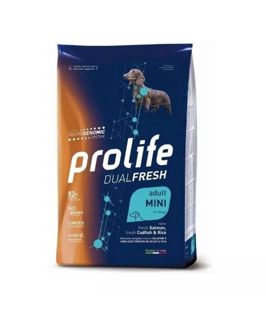 Prolife - Dual FreeAdult Mini - Salmon Cod and Rice 2kg