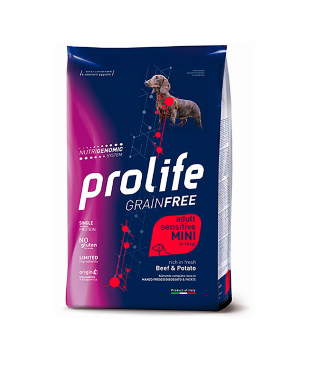 Prolife - Grain Free Sensitive Cane Adult Mini - Beef and Potatoes 600 g