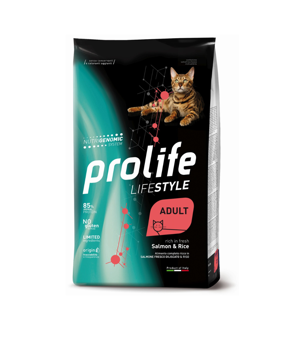 Prolife - Lifestyle Gatto Adult - Salmone e Riso 1,5kg