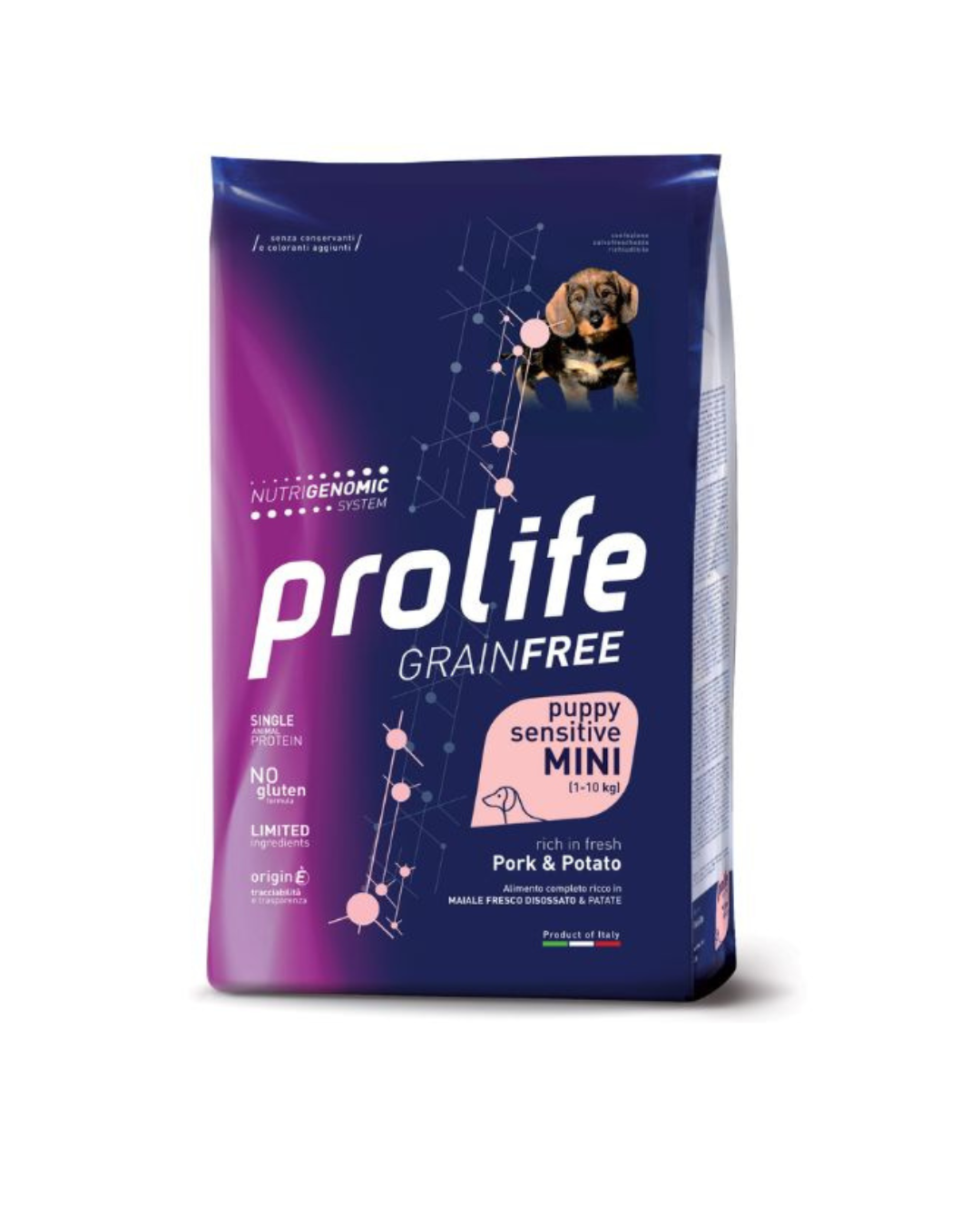 Prolife - Sensitive Grain Free Puppy Mini - Maiale e Patate 2kg