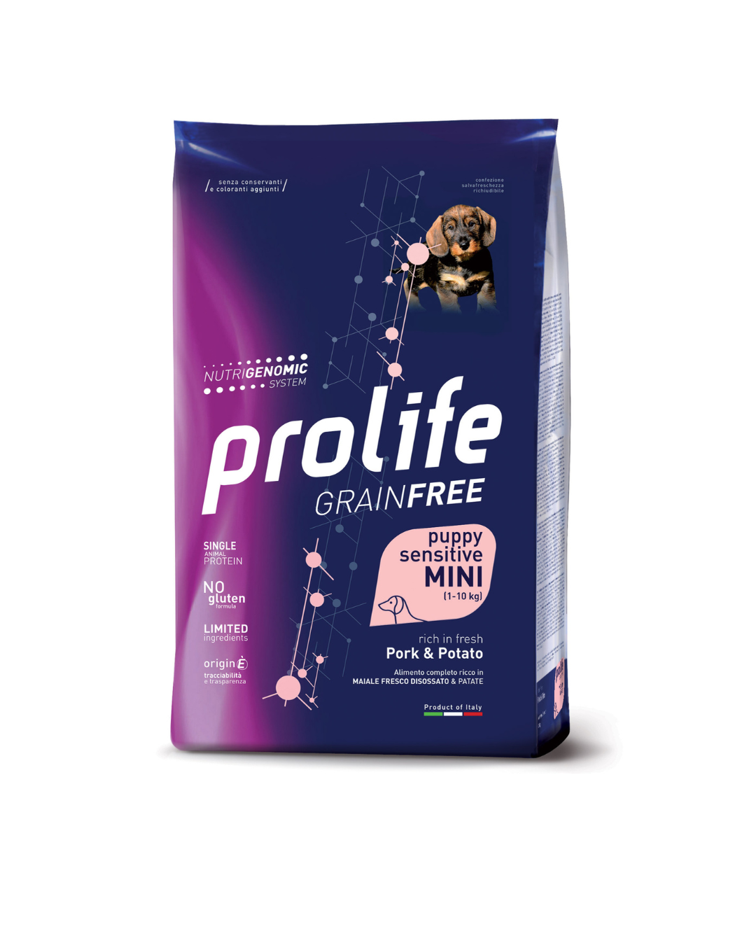 Prolife - Grain Free Sensitive Cane Puppy Mini - Maiale e Patate 600 g