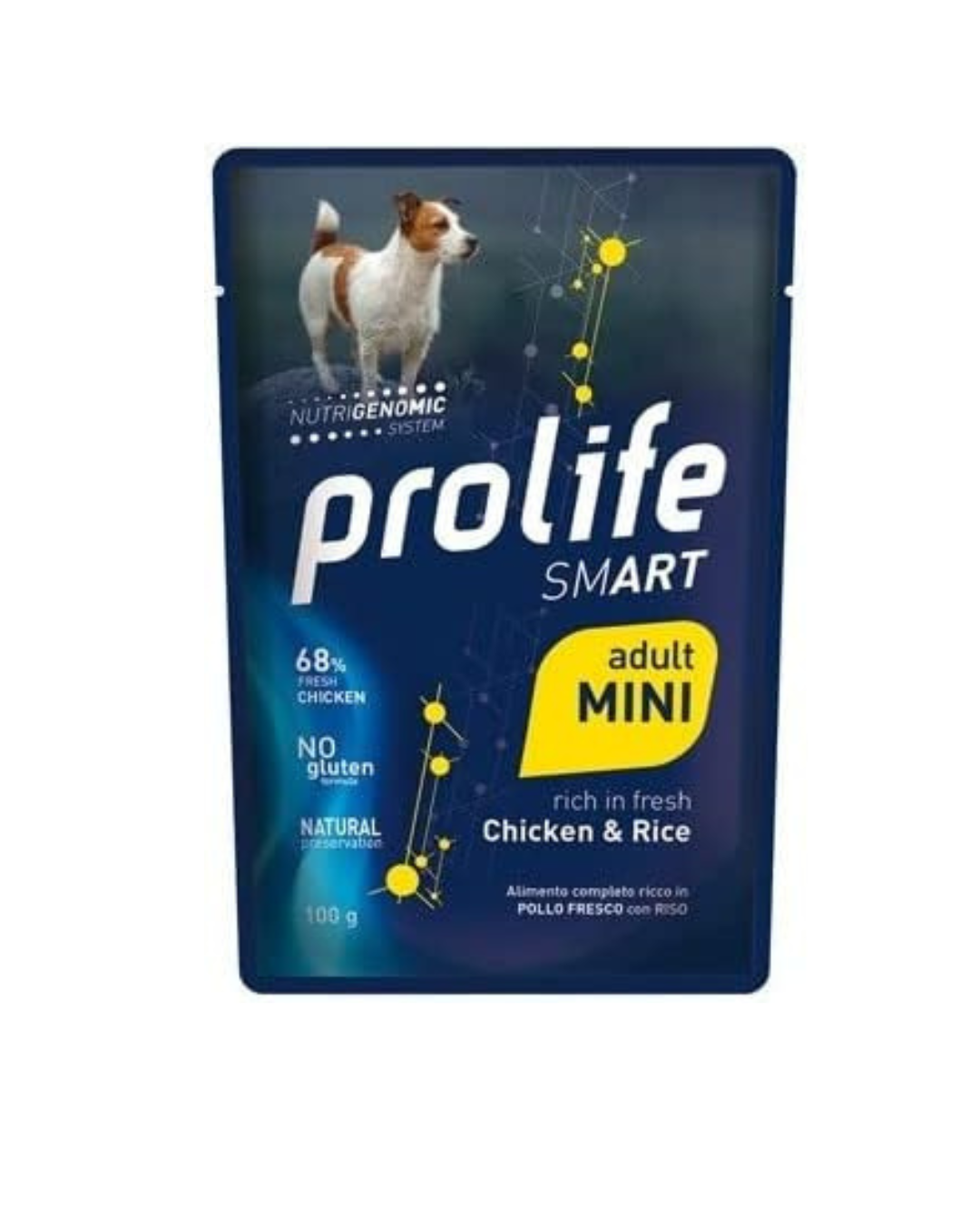 Prolife - Smart Dog Adult Mini - Pollo e Riso - Umido in Bustina 100 gr