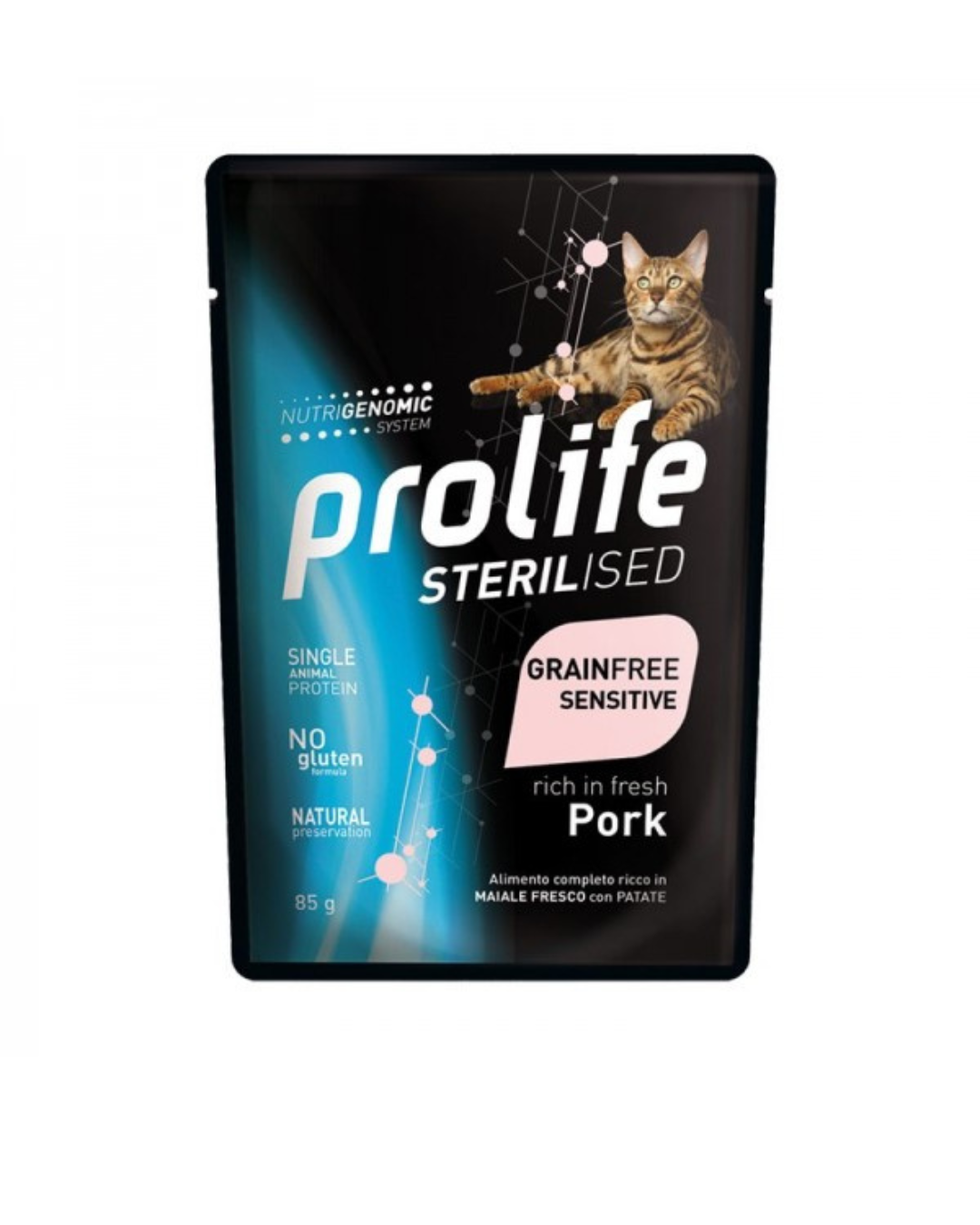 Prolife - Sterilized Grain Free Sensitive Adult Cat - Pig 85 g