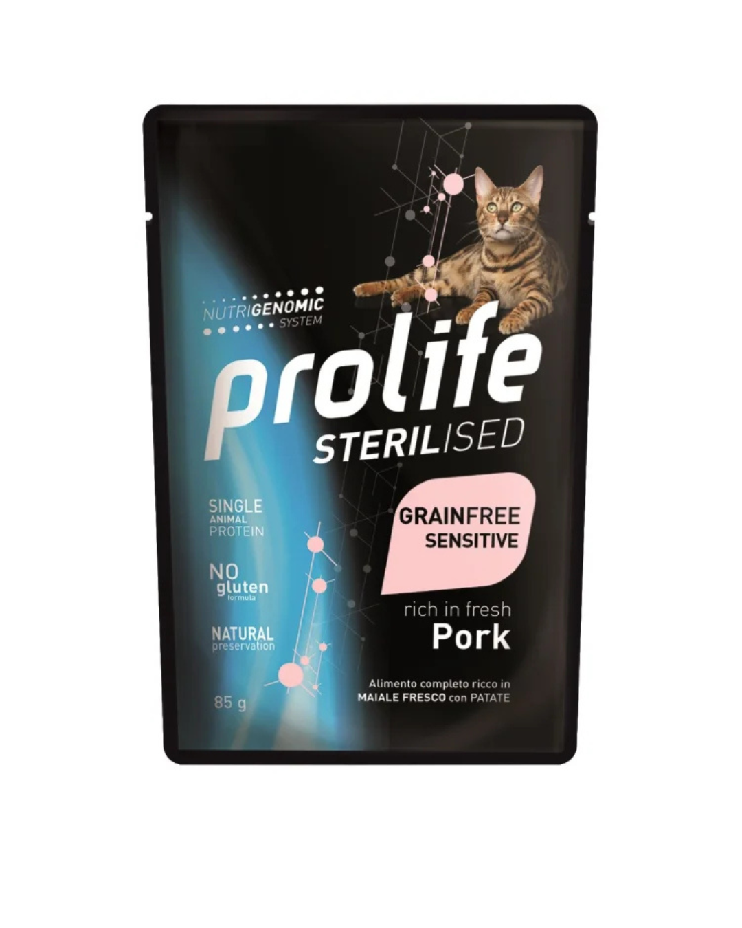 Prolife - Sterilizzato Grain Free Sensitive Gatto Adult - Maiale 85 g