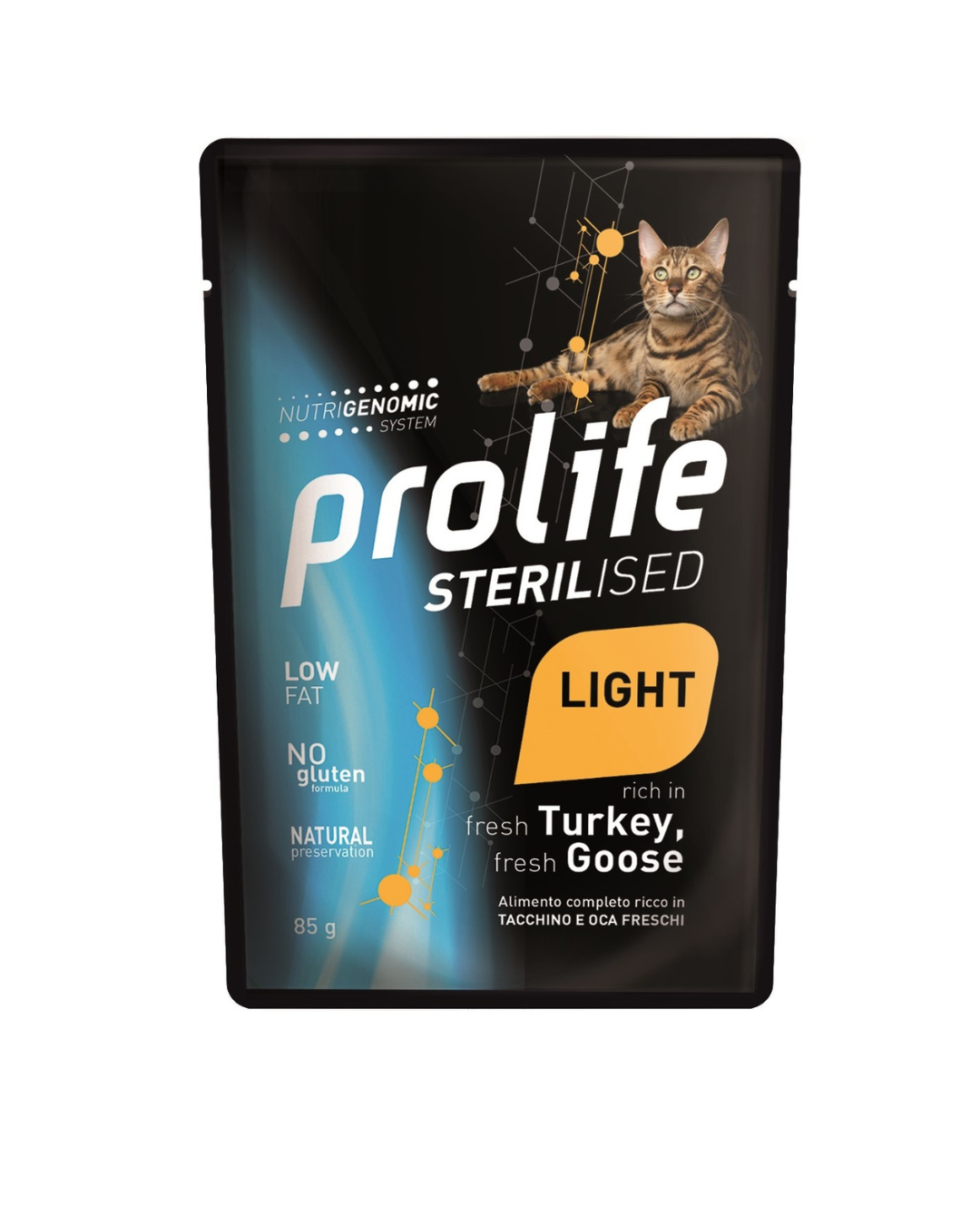 Prolife - Sterilizzato Light Grain Free Sensitive Gatto Adult - Tacchino e Oca 85 g