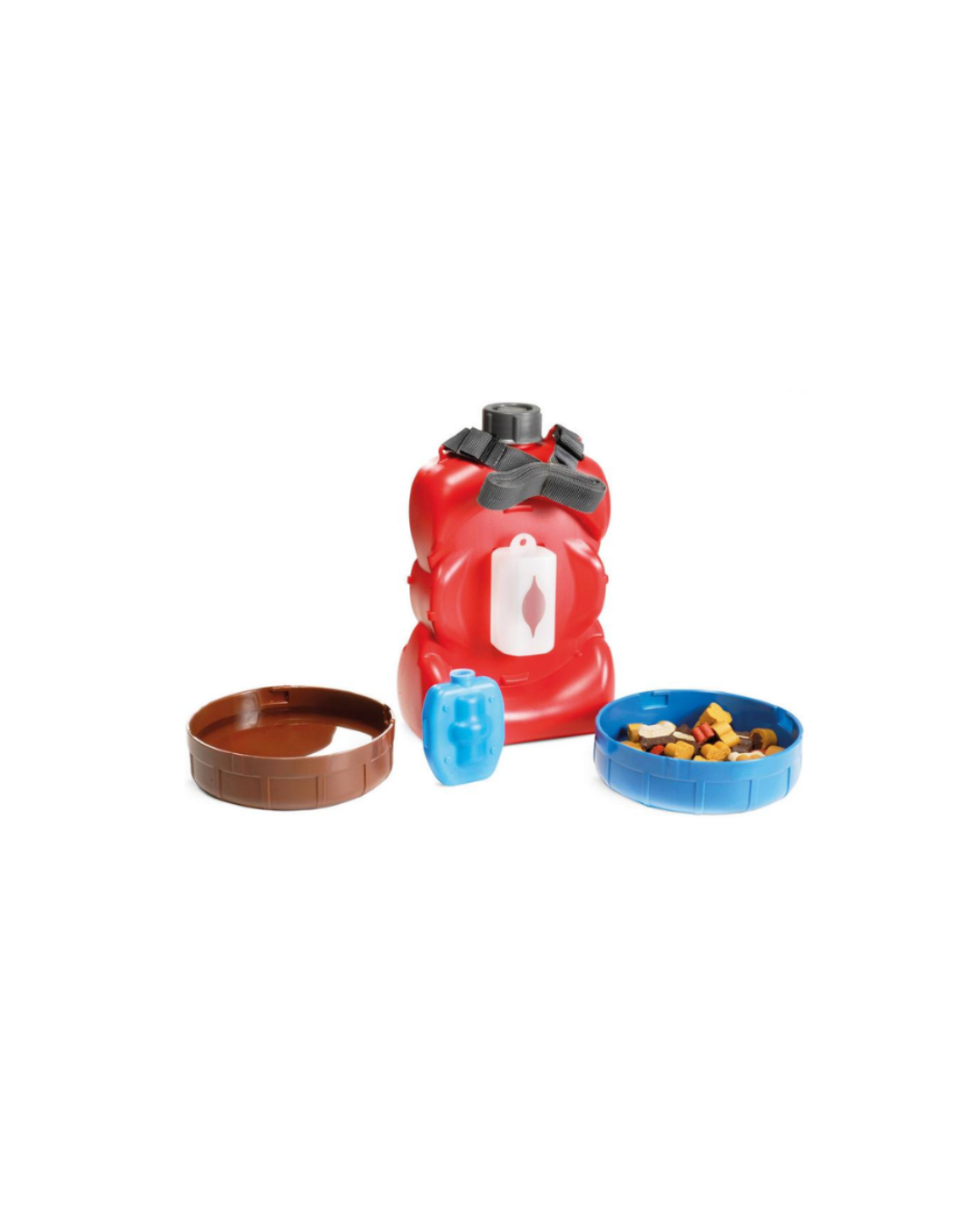 Record - Aquacroc - Borraccia Multifunzione con Ciotole Incorporate e Portasacchetti igienici - 400 ml Diametro 11 cm