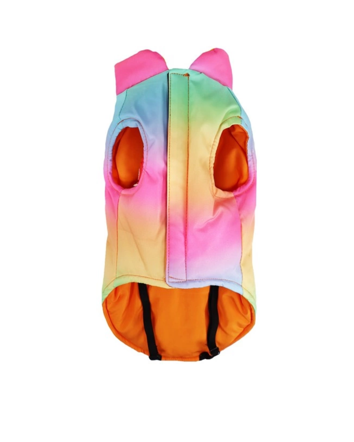 Record - Cappotto Impermeabile per Cani Rainbow 45cm L (Lunghezza Dorso)