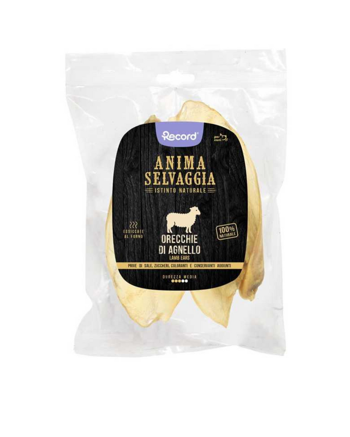 Record Anima Selvaggia Orecchie di Agnello per Cani 20gr