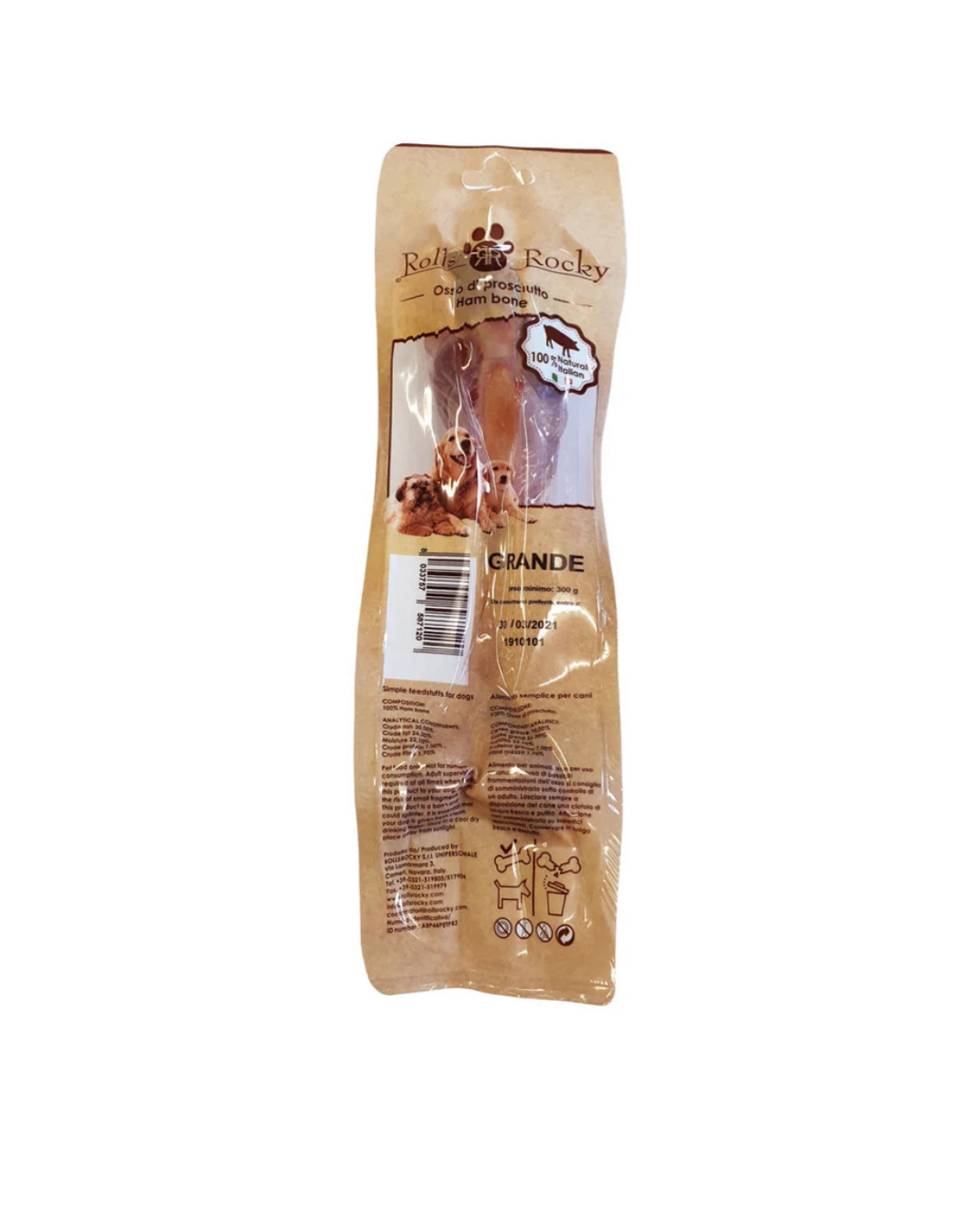Rolls Rocky - Osso di Prosciutto Crudo Grande 300gr