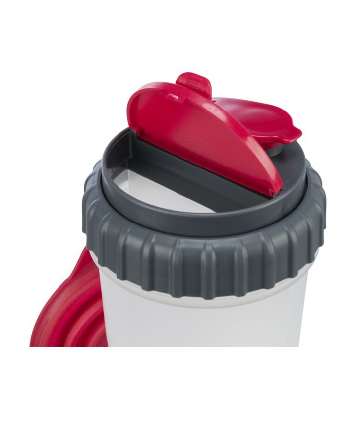 Trixie - Borraccia Contenitore per Cibo e Acqua - Misura 2x0,35lt 11x23 cm