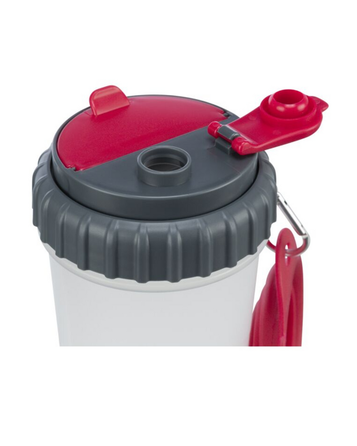 Trixie - Borraccia Contenitore per Cibo e Acqua - Misura 2x0,35lt 11x23 cm