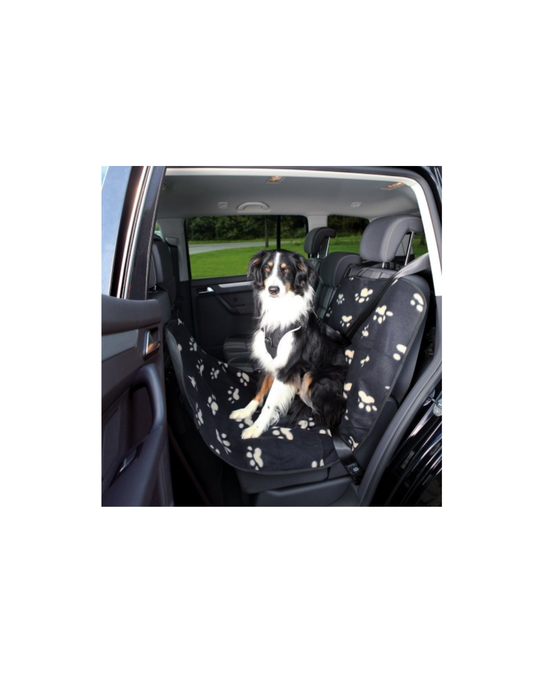 Trixie - Coprisedile per Auto  Stampa Zampe 0,65x1,45 m