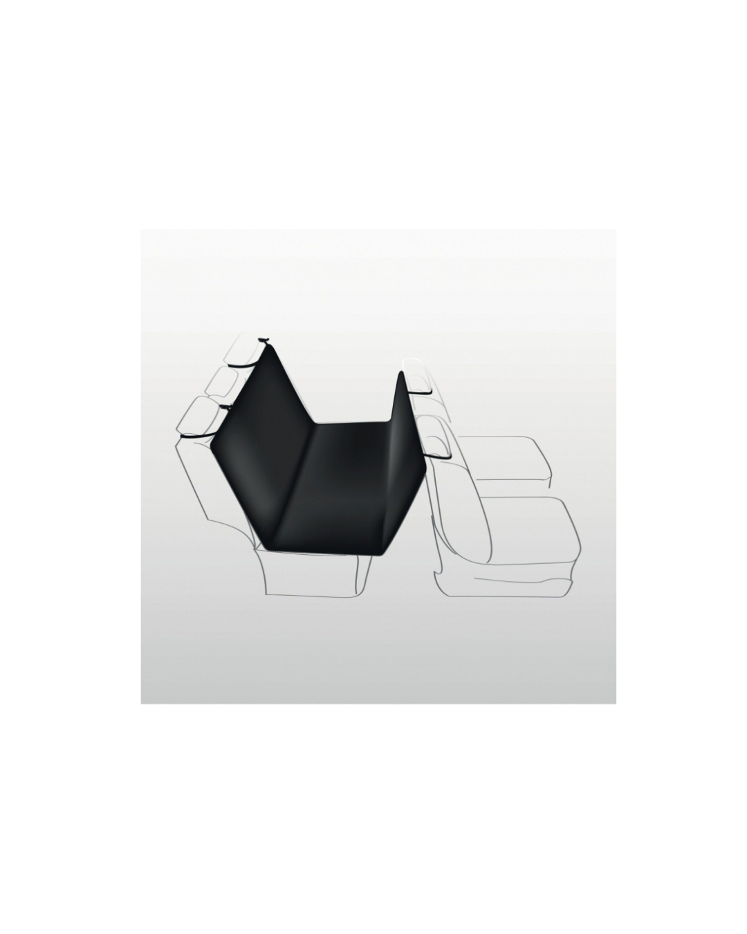 Trixie - Coprisedili per Auto Universale- 1,45x1,60cm - Nero