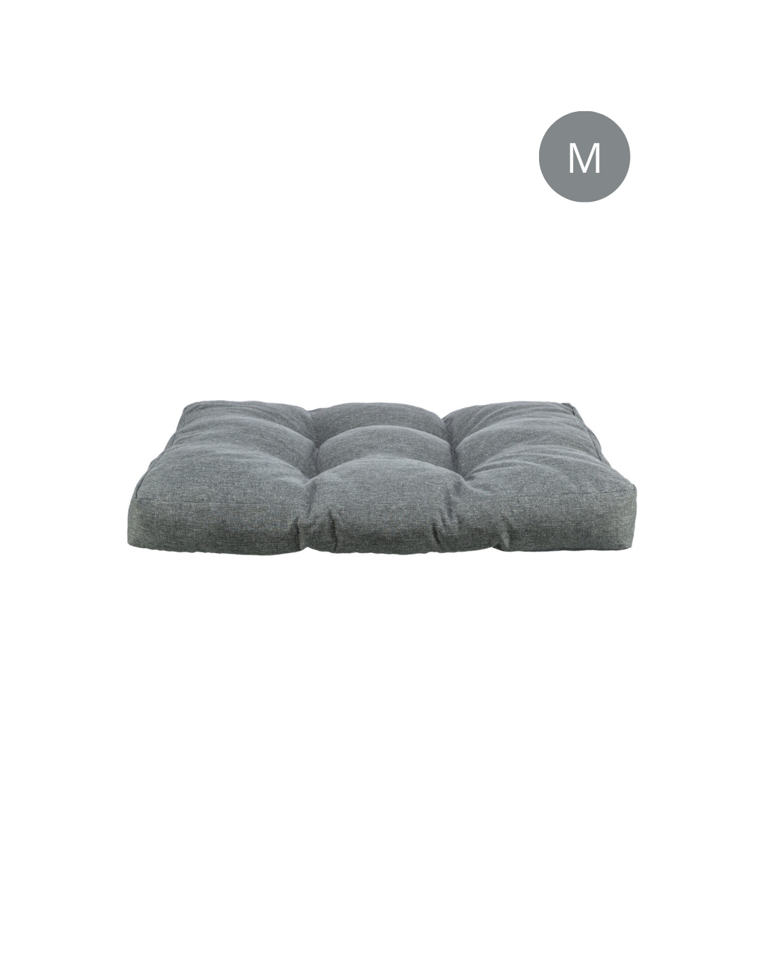 Trixie - Cuscino Nio 75 x 60 cm - Grigio Scuro - Misura M - Sfoderabile