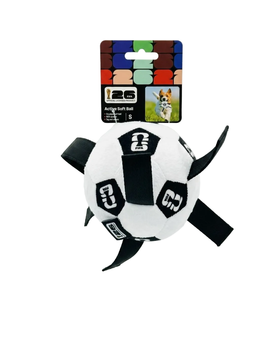 Trixie - Fifa 2026 Palla Morbida Nera 12cm