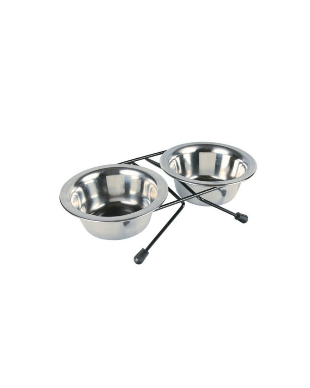 Trixie Set Ciotole Acciaio Inox 2x1,8l/20cm