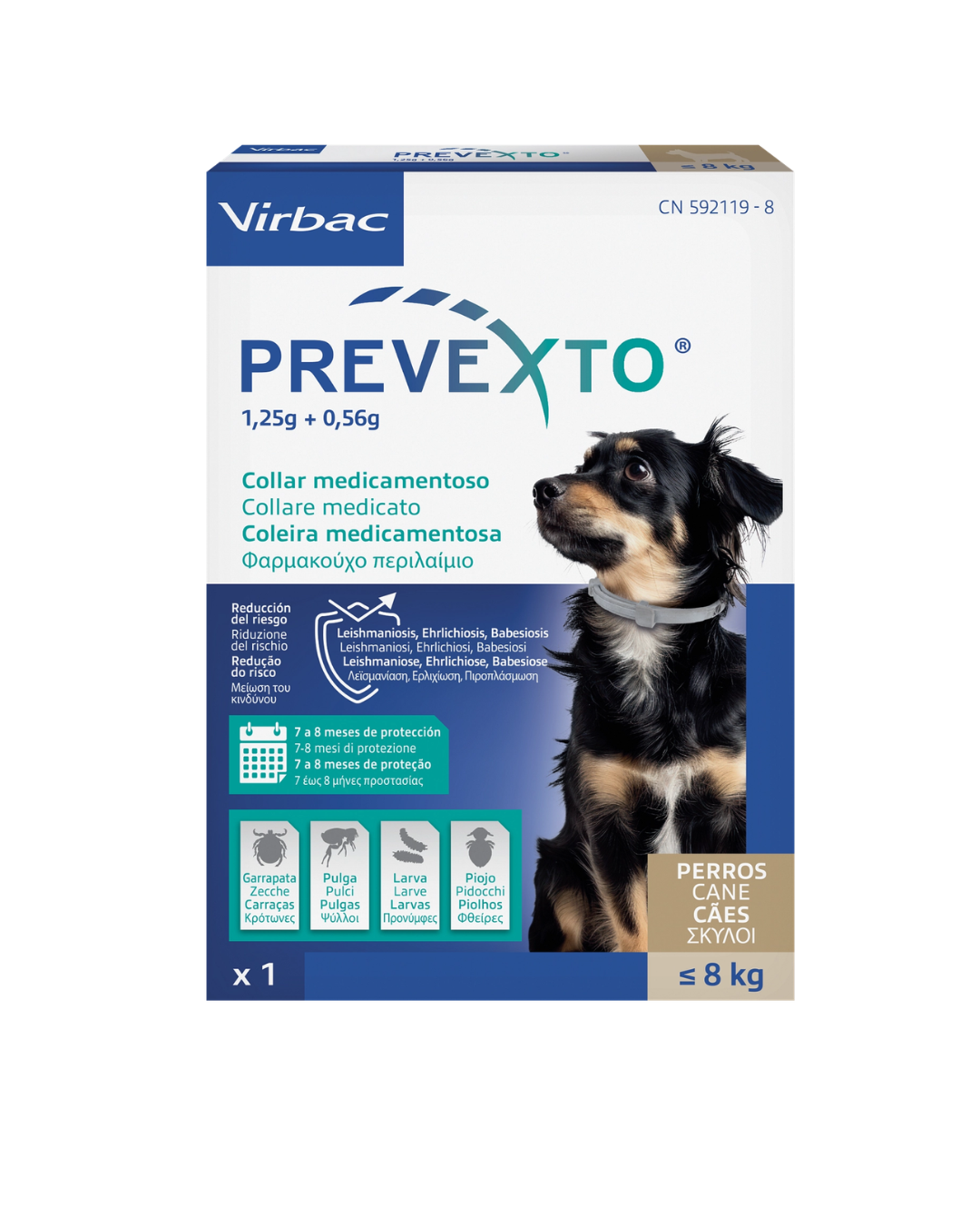 Virbac - Prevexto Collare Antiparassitario Tg.S Cane -8kg