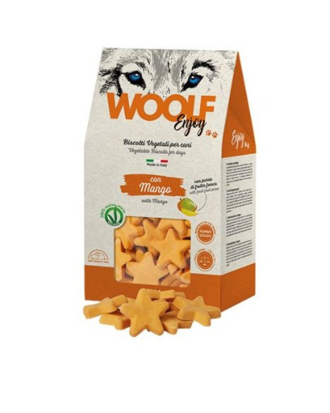 Woolf - Enjoy Biscotti per Cani - Gusto Mango - 400 gr