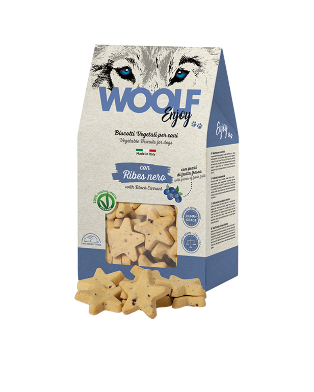 Woolf - Enjoy Biscotti per Cani - Gusto Ribes Nero - 400 gr