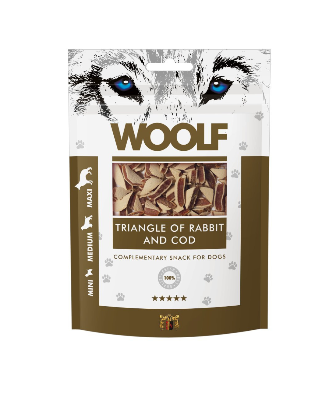 Woolf - Triangolini Di Coniglio e Merluzzo 100 gr