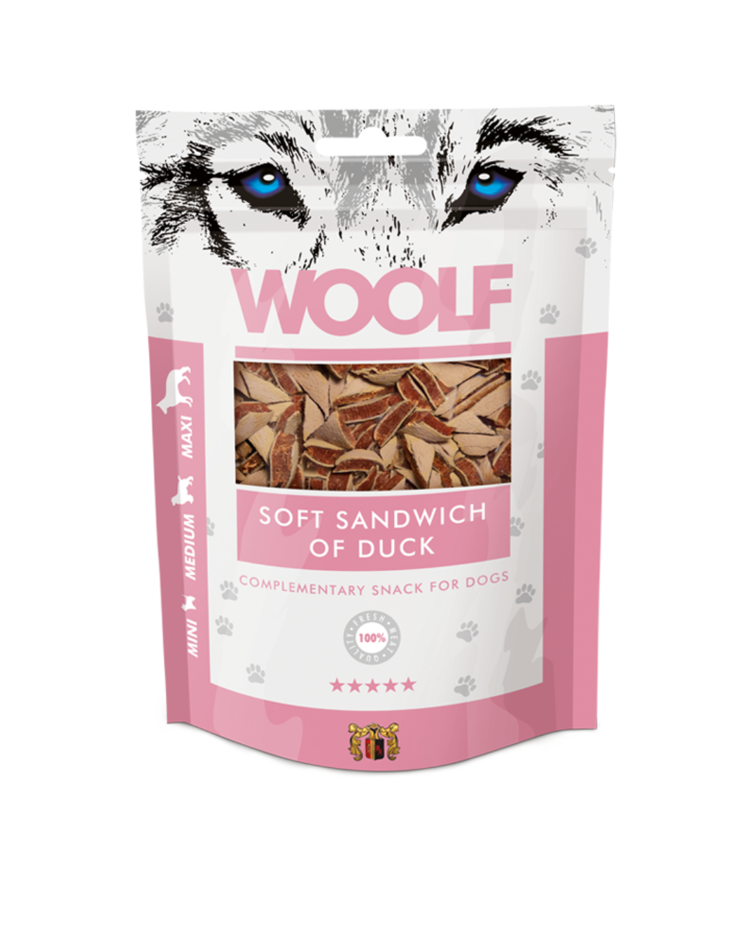 Woolf - Triangolini Morbidi di Anatra e Merluzzo - 100 gr