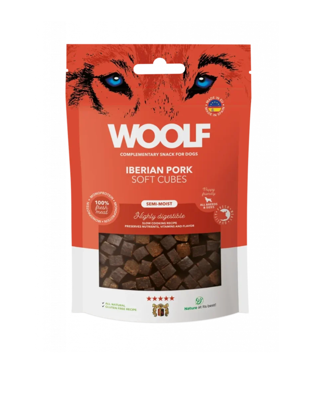 Woolf Soft Cubes - Cubetti Morbidi di Maiale Iberico - 100g