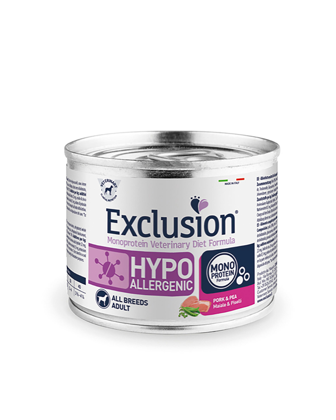 Exclusion - Hypoallergenic Monoproteico Maiale e Piselli - 200g