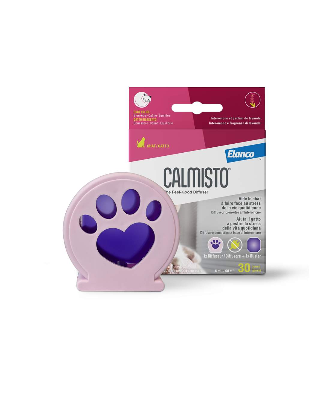 Calmisto - Home Diffusor Starter Pack Gatto - Diffusore + Ricarica 1x6ml