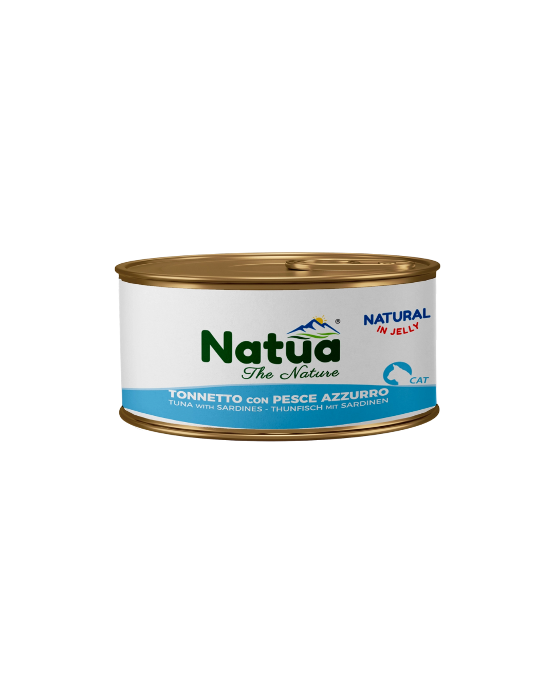 Natua cat - Straccetti in Jelly - Tonnetto con Pesce Azzurro - 85 gr