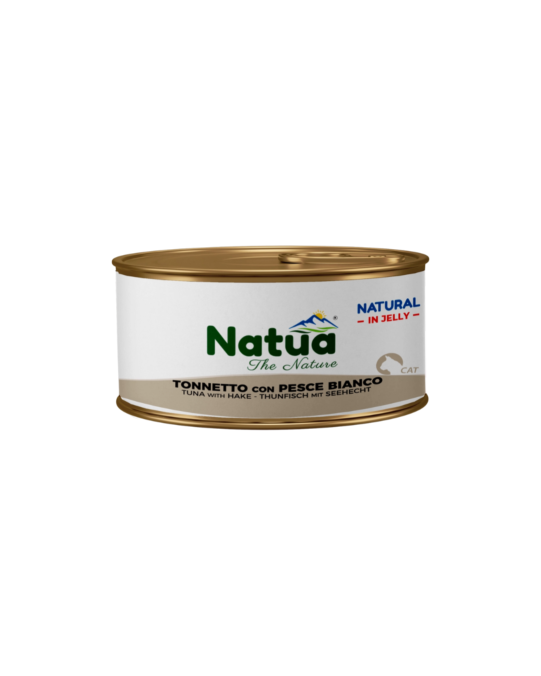 Natua cat - Straccetti in Jelly - Tonnetto con Pesce Bianco - 85 gr