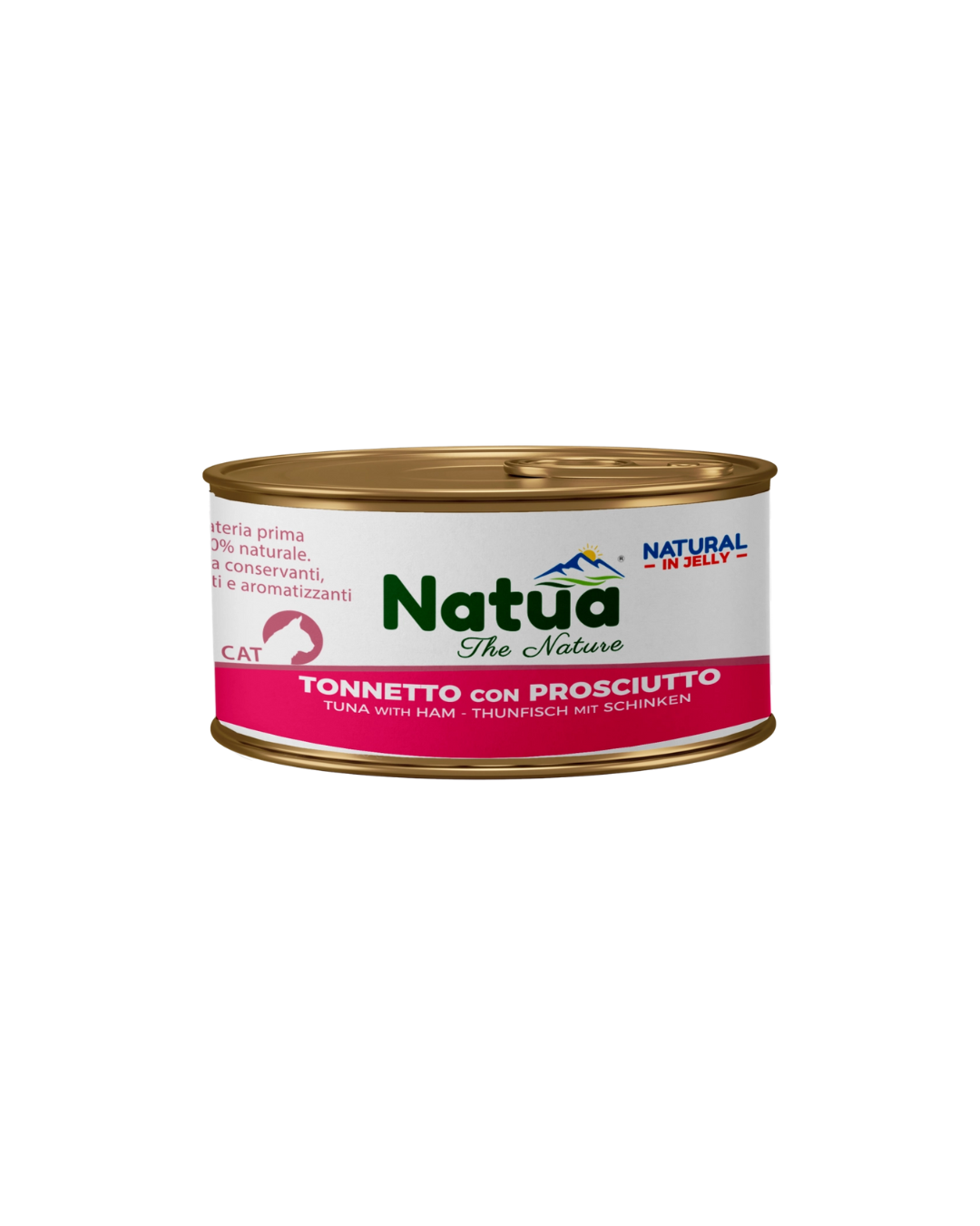 Natua cat - Straccetti in Jelly - Tonnetto con Prosciutto - 85 gr