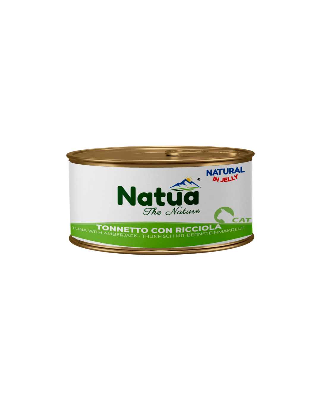 Natua cat - Straccetti in Jelly - Tonnetto con Ricciola - 85 gr