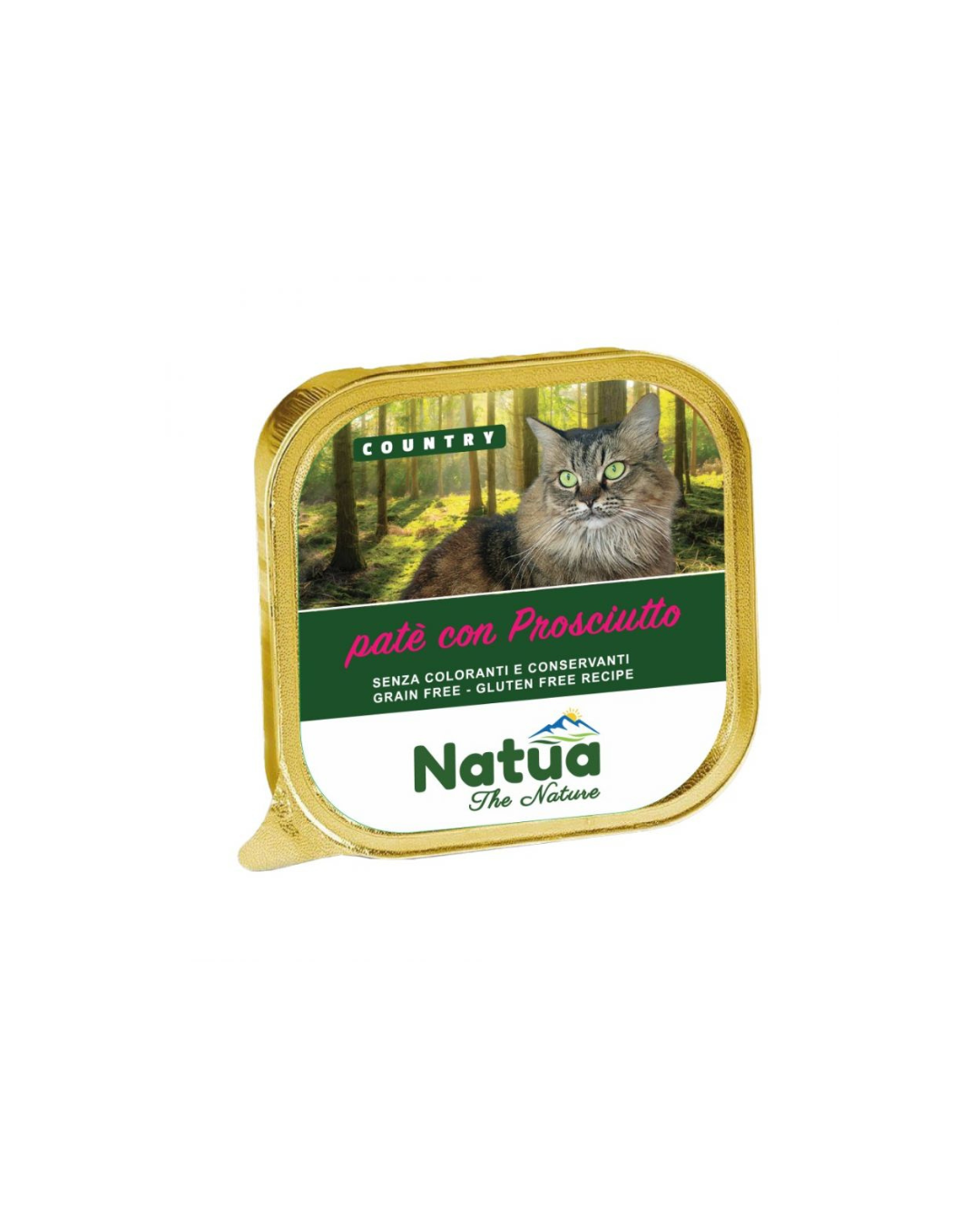 Natua cat country - Patè con Prosciutto - 100 gr