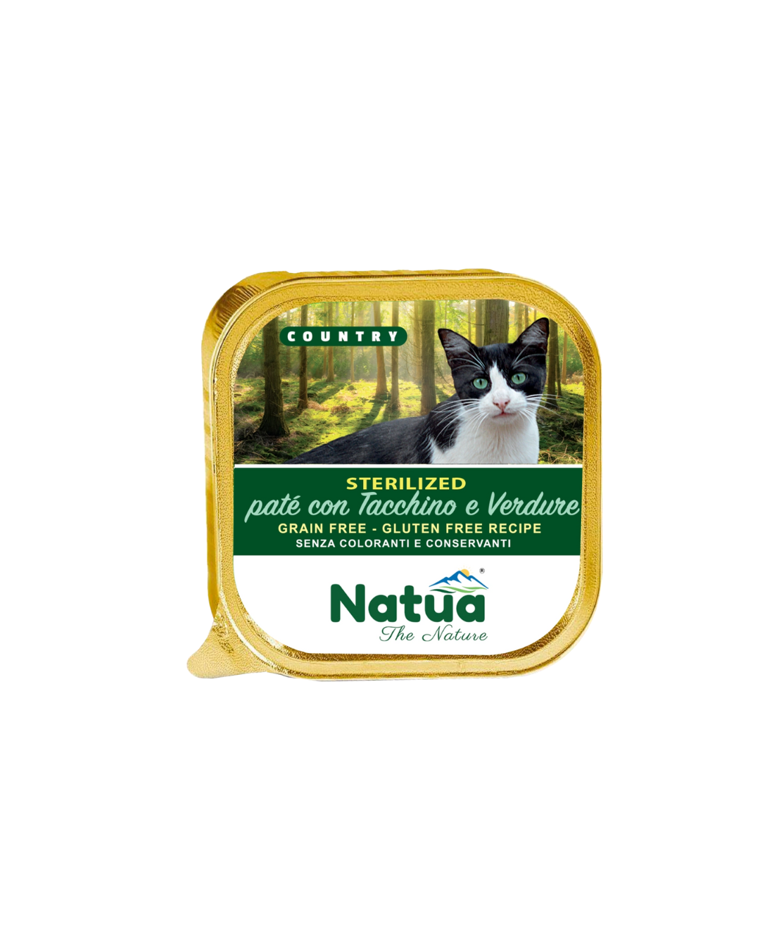 Natua cat country sterylized - Patè con Tacchino  e verdure - 100 gr