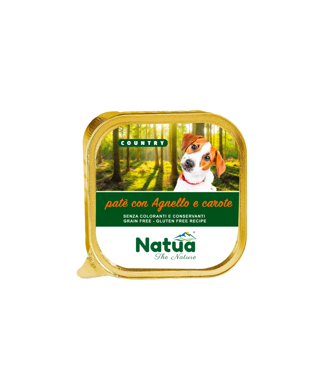 Natua dog country - Patè con Agnello e Carote - 100 gr