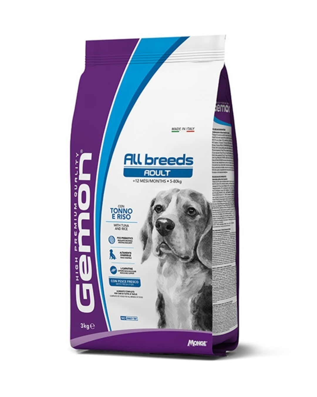 Gemon - Medium Adult - Tonno e Riso 3kg