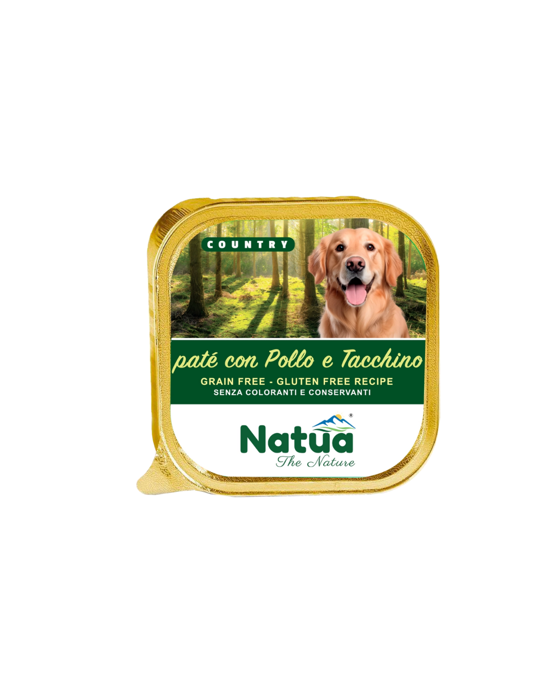 Natua dog country - Patè con Pollo e Tacchino - 300 gr