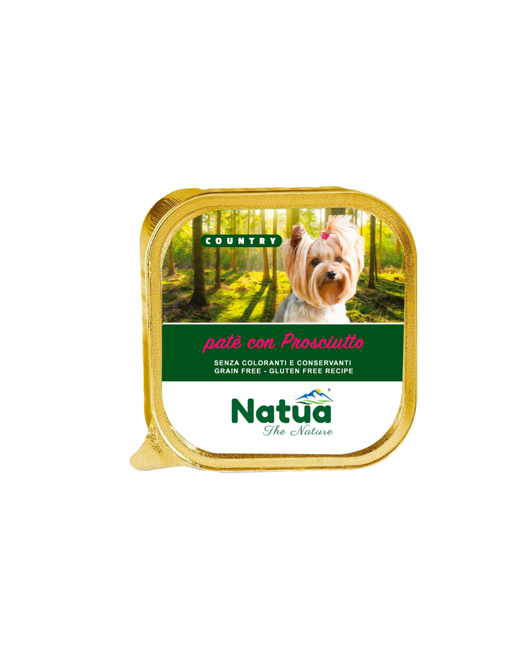 Natua dog country - Patè con Prosciutto - 100 gr