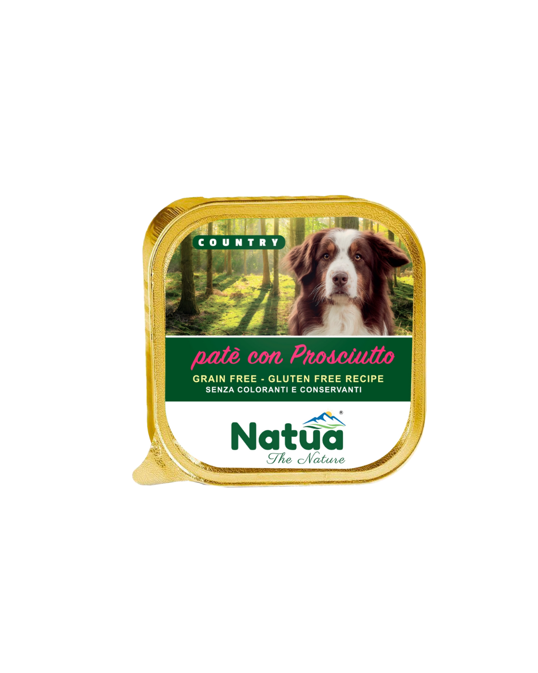 Natua dog country - Patè con Prosciutto - 300 gr